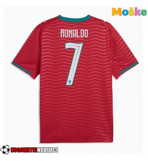 Moške Nogometnih dresov Portugalska Cristiano Ronaldo #7 Domači SP 2026 Kratki rokavi Moške Nogometnih dresov Portugalska Cristiano Ronaldo #7 Domači SP 2026 Kratki rokavi